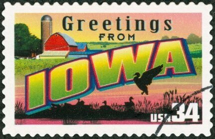 Iowa stamp
